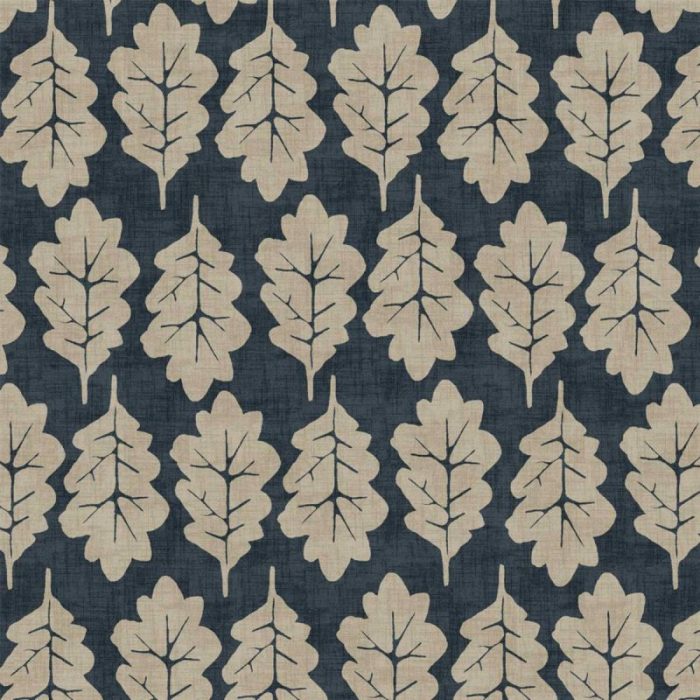 Oak Leaf Fabric - Midnight swatch