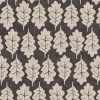 black-grey botanical cotton fabric from iLiv