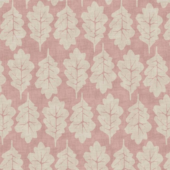 Oak Leaf Fabric - Rose swatch