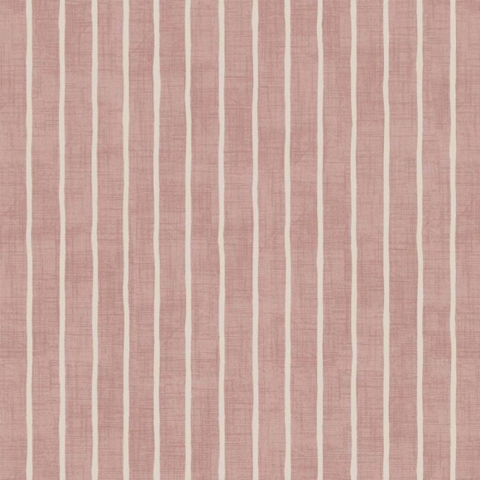 Pencil Stripe Fabric - Rose swatch