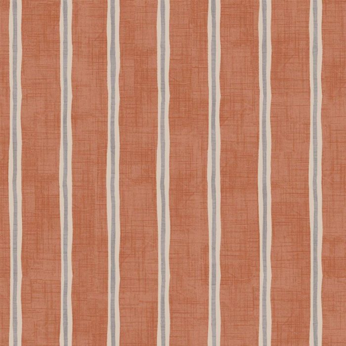 Rowing Stripe Fabric - Paprika swatch