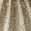 brown geometric embroideried fabric from iLiv