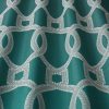 green geometric embroideried fabric from iLiv