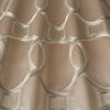 brown geometric embroideried fabric from iLiv