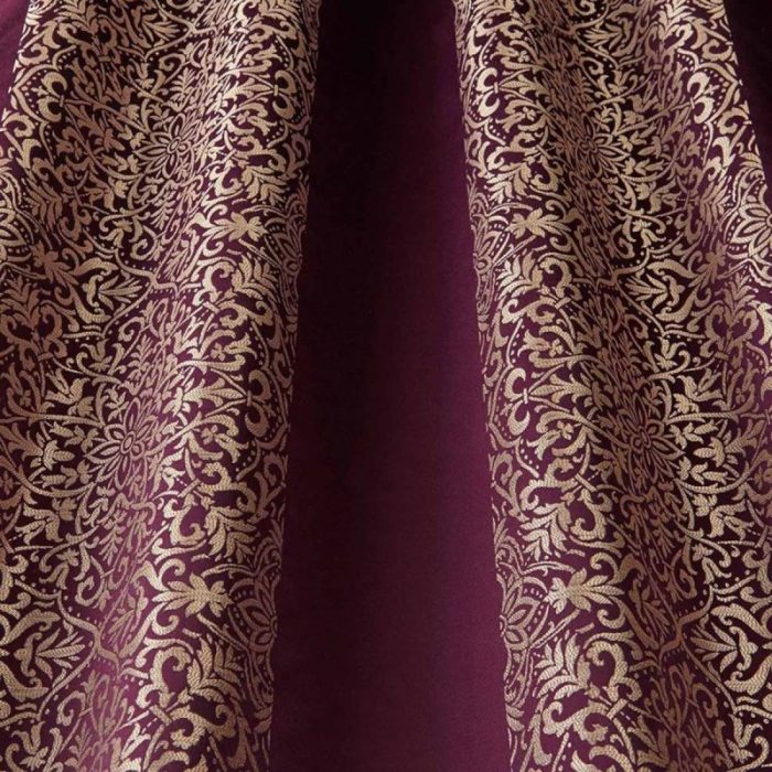Brocade Stripe Fabric - Amethyst swatch