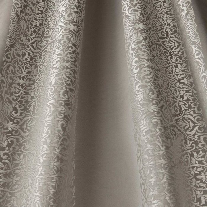 Brocade Stripe Fabric - Ash Grey swatch