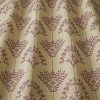 purple botanical embroideried fabric from iLiv
