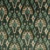 green traditional velvet-chenille fabric from iLiv