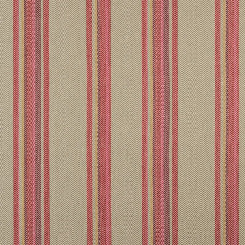 Indus Fabric - Begonia by neutral striped woven fabric from iLiv