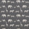 black-grey animal cotton fabric from iLiv