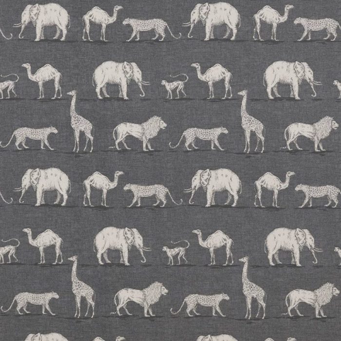 Prairie Animals Fabric - Lead swatch