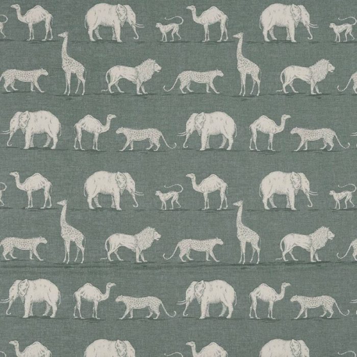 Prairie Animals Fabric - Seagrass swatch