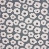 black-grey botanical cotton fabric from iLiv