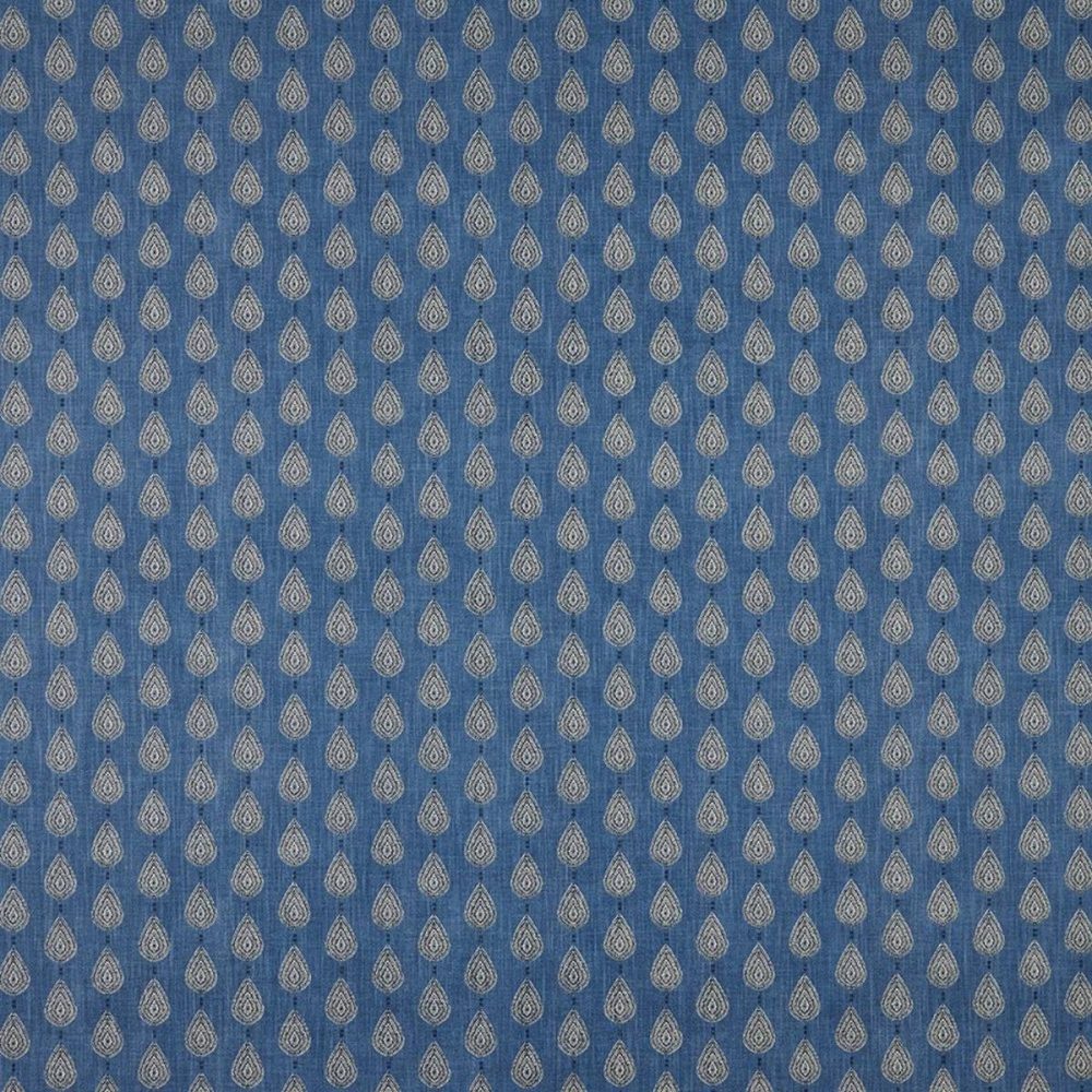 Indo Fabric - Batik by blue botanical cotton fabric from iLiv