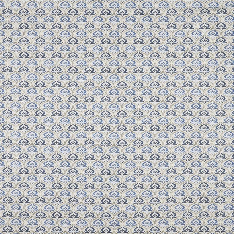 Pushkar Fabric - Batik by blue botanical cotton fabric from iLiv