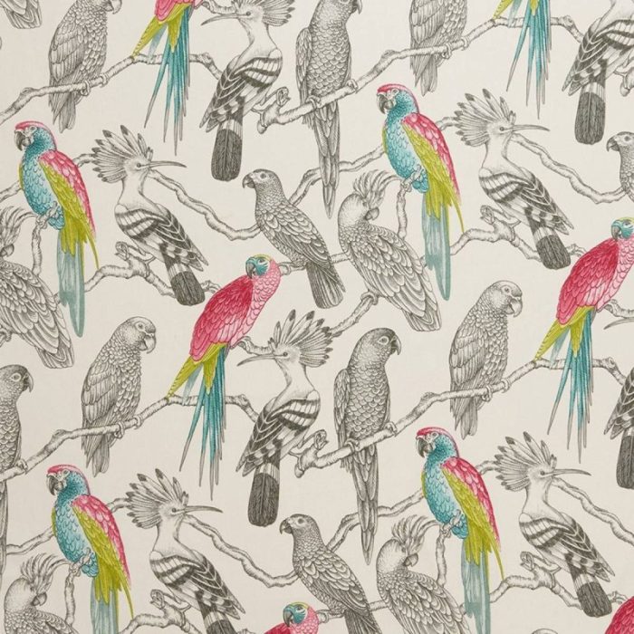 Aviary Fabric - Begonia swatch