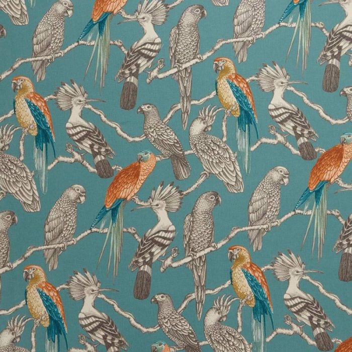 Aviary Fabric - Lagoon swatch