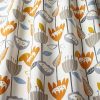 orange botanical cotton fabric from iLiv