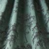 green botanical jacquard fabric from iLiv