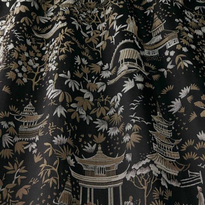 Chinoiserie Fabric - Jet swatch