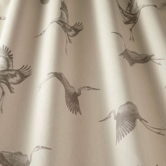 Cranes Fabric - Pearl swatch