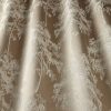 brown botanical jacquard fabric from iLiv