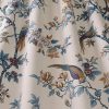 blue botanical cotton fabric from iLiv
