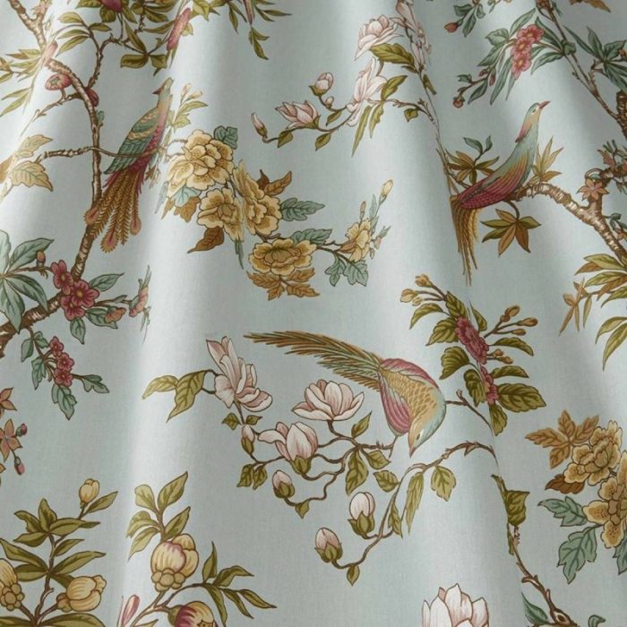 Orientalis Fabric - Duckegg swatch