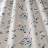 blue botanical cotton fabric from iLiv