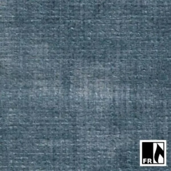 Kuno Fabric - Levi by blue plain woven fabric from Wemyss