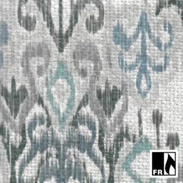 Shoyi Fabric - Granite by blue misc woven fabric from Wemyss