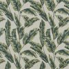 green botanical jacquard fabric from iLiv