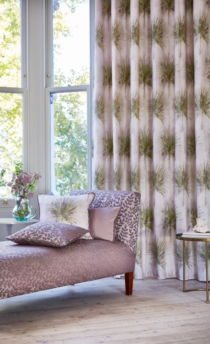 Greenery Fabric - Indigo by Greenery Fabric - Indigo from