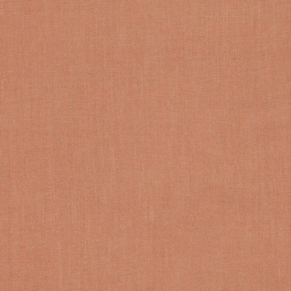 Lulea Fabric - Cinnabar by brown plain linen fabric from Villa Nova