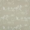 white contemporary cotton fabric from Villa Nova