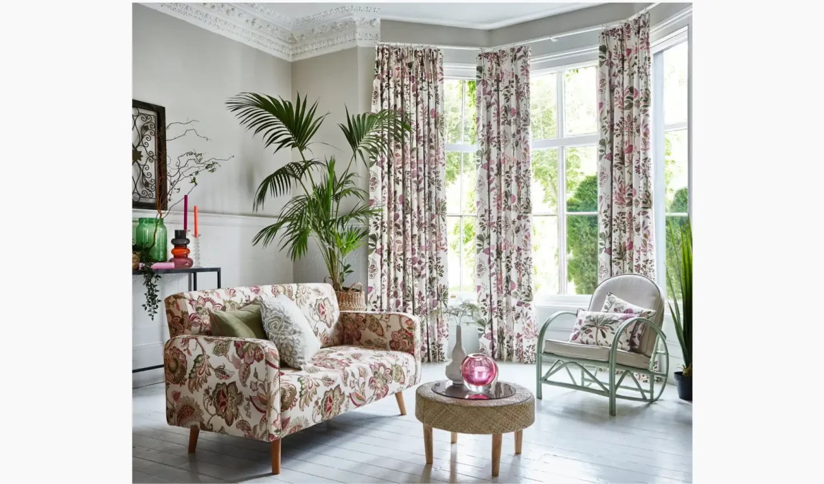 Summer Fruits Fabric - Lichen by Summer Fruits Fabric - Lichen from