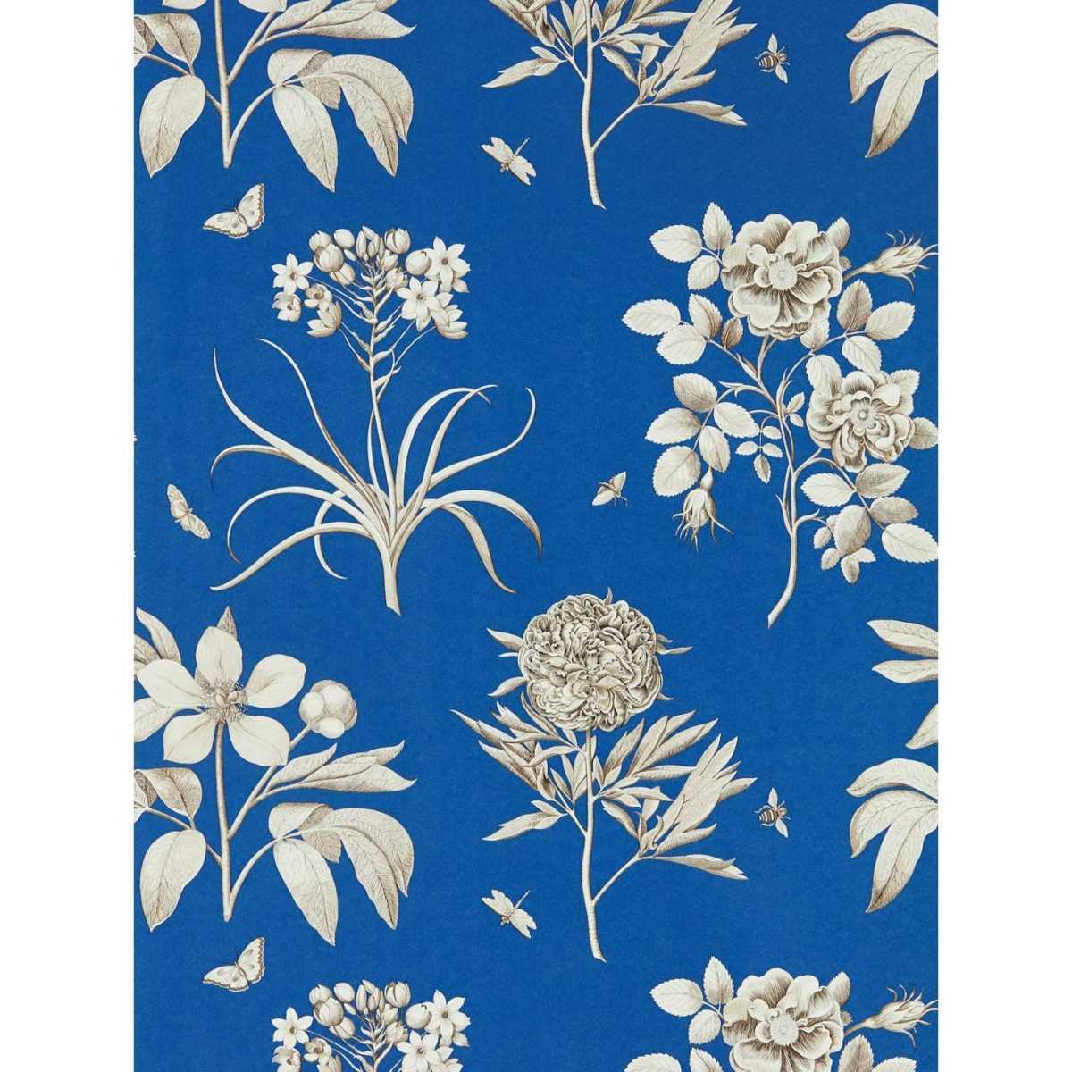 Etchings & Roses Wallpaper - French Blue by Etchings & Roses Wallpaper - French Blue from