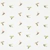 white animal linen fabric from Harlequin