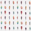 multicolour animal embroideried fabric from Harlequin