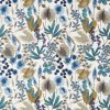 blue botanical printed fabric from Harlequin