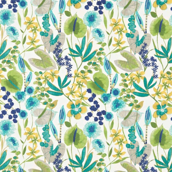 Nalina Fabric - Zest / Loganberry / Gooseberry swatch