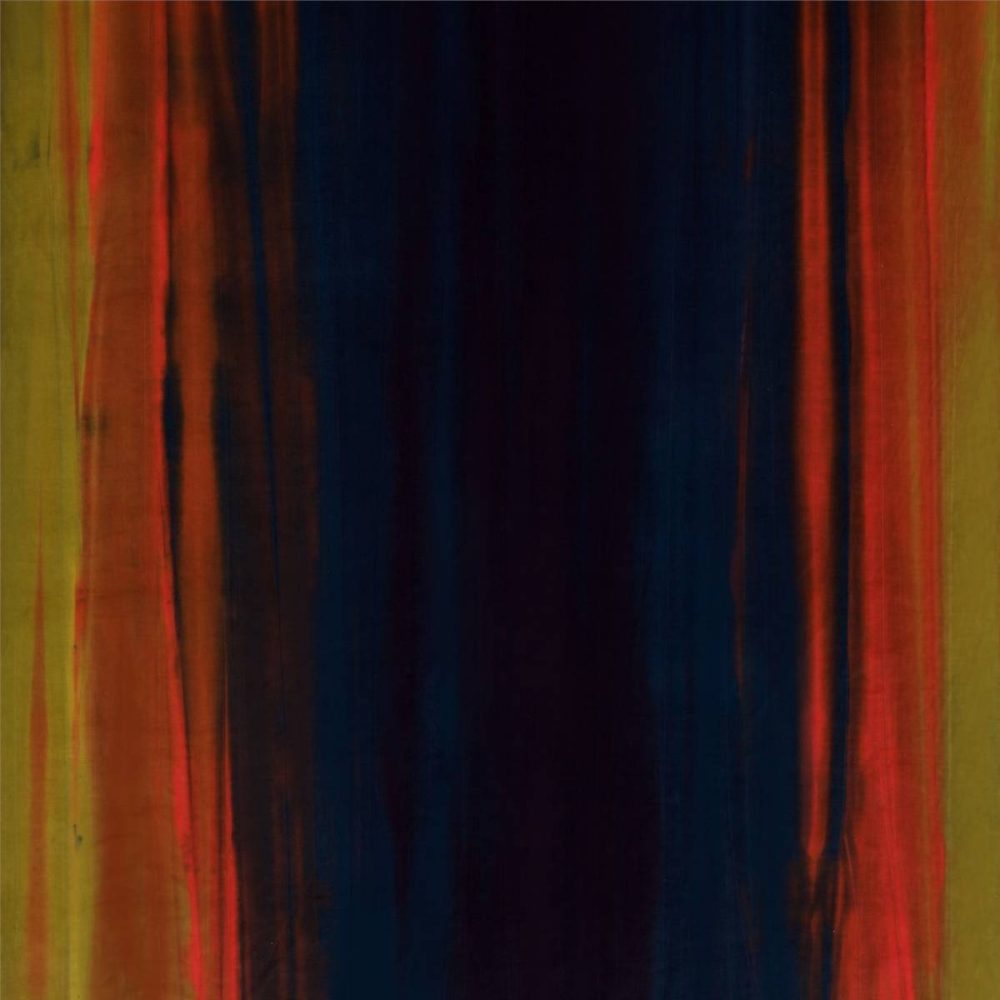 Amazilia Velvet Fabric - Mustard / Papaya / Indigo by Amazilia Velvet Fabric - Mustard / Papaya / Indigo from