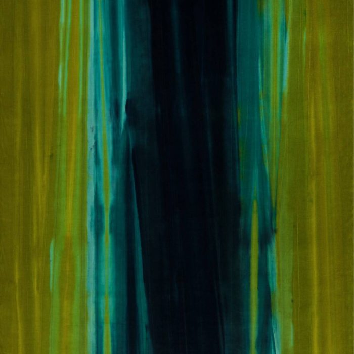 Amazilia Velvet Fabric - Zest / Lagoon / Indigo swatch