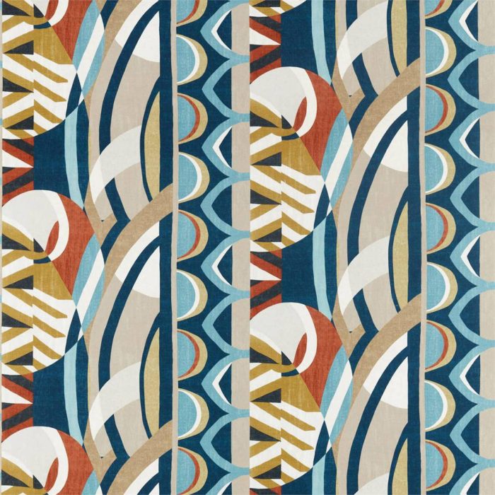 Atelier Fabric - Ink / Sky / Stone swatch