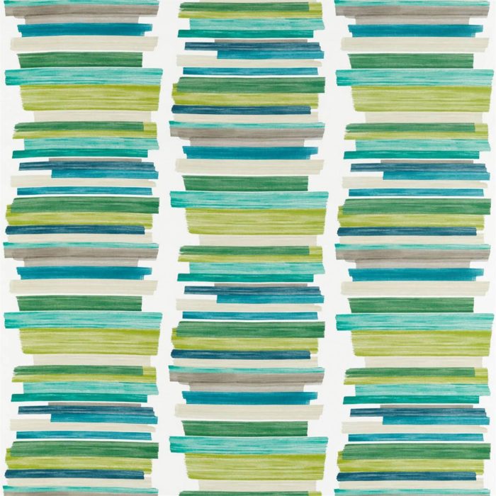 Calcine Fabric - Emerald / Zest / Marine swatch