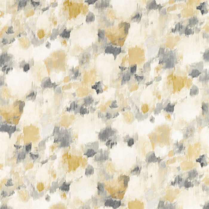 Exuberance Fabric - Ochre / Charcoal swatch