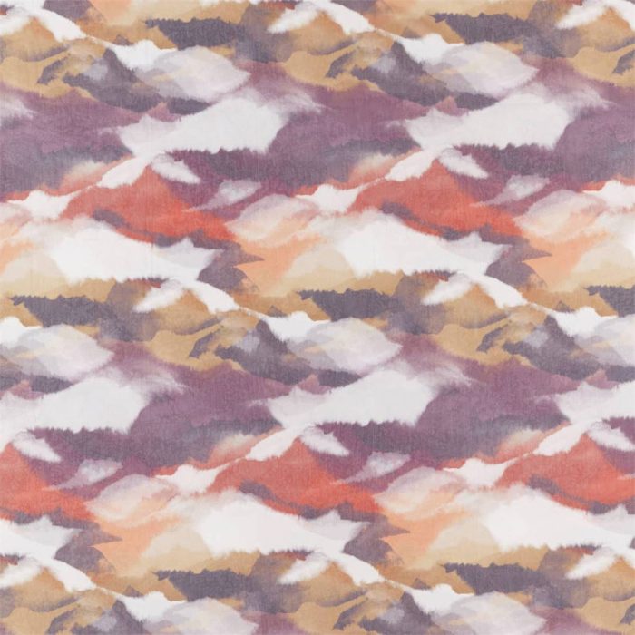 Minako Voile Fabric - Paprika / Plum swatch
