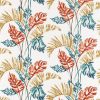 multicolour botanical printed fabric from Harlequin