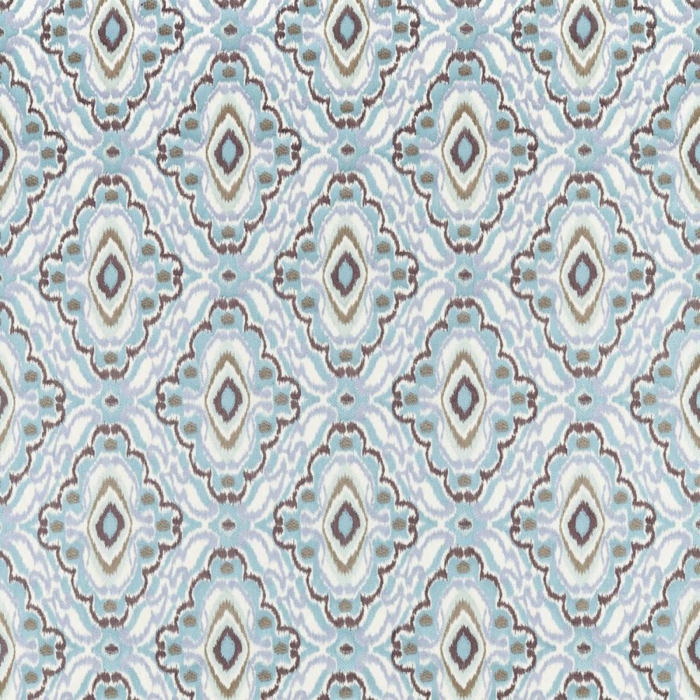 Ixora Fabric - Sky / Seaglass / Sketched from