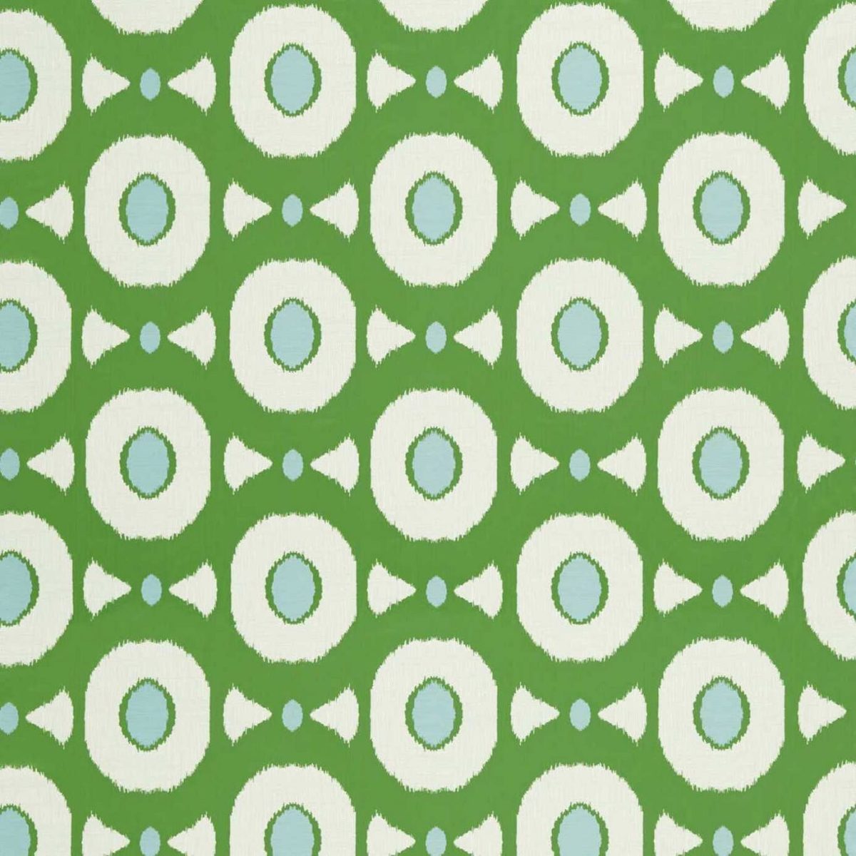 Zinnia Fabric - Emerald / Sky from